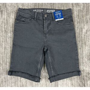 Arizona‎ Jeans Shorts Boys 12 Gray Regular Advance Flex 360 Slim Fit Regular